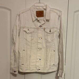 Vintage Levi's Pride Collection Off White Rainbow Denim Jacket Size Large